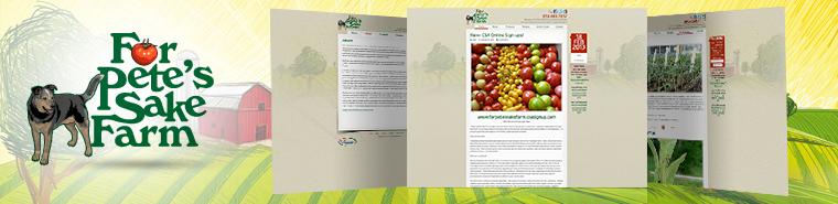 For Pete’s Sake Farm Web Design