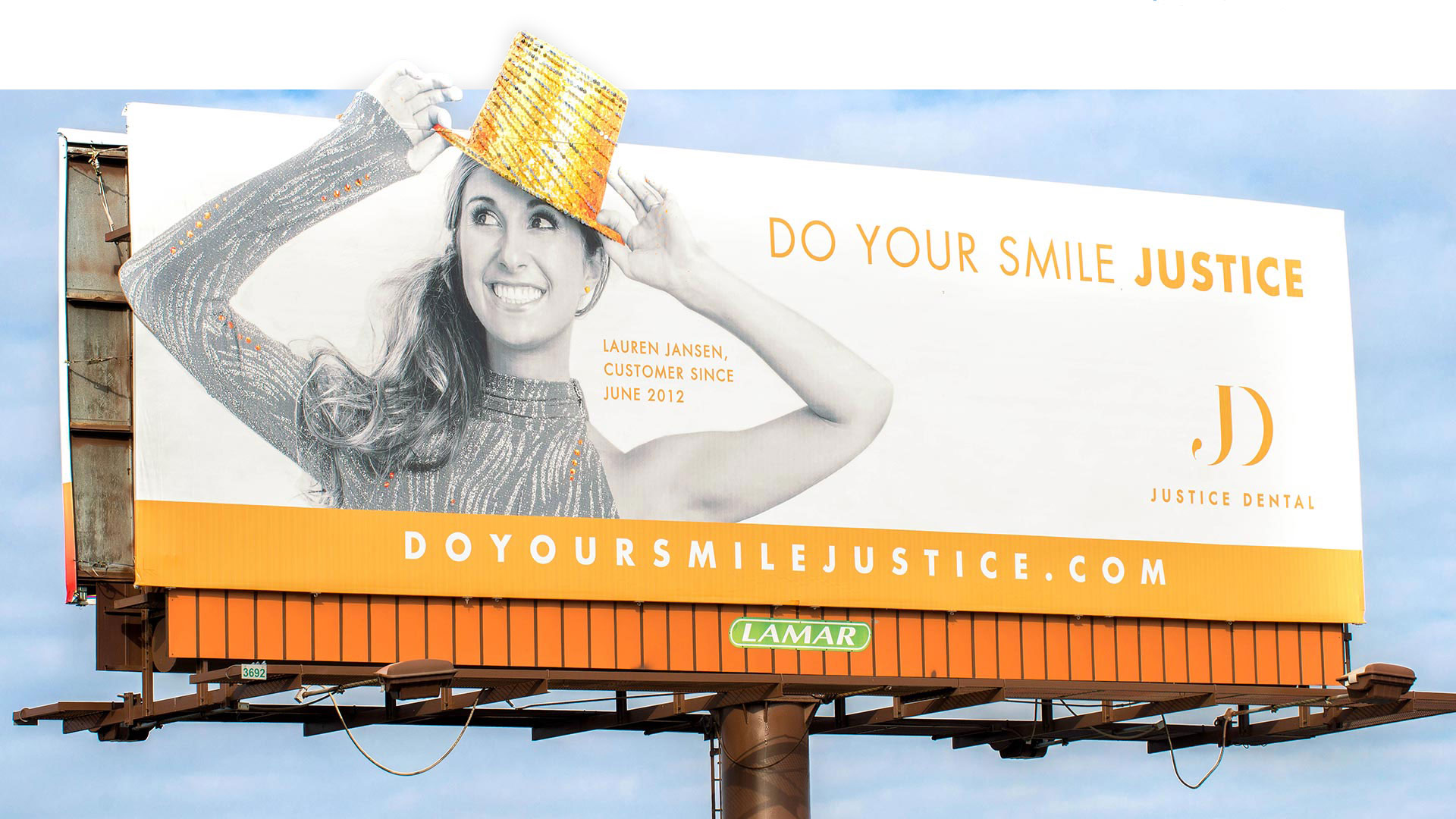 Justice Dental billboard on Richmond Road